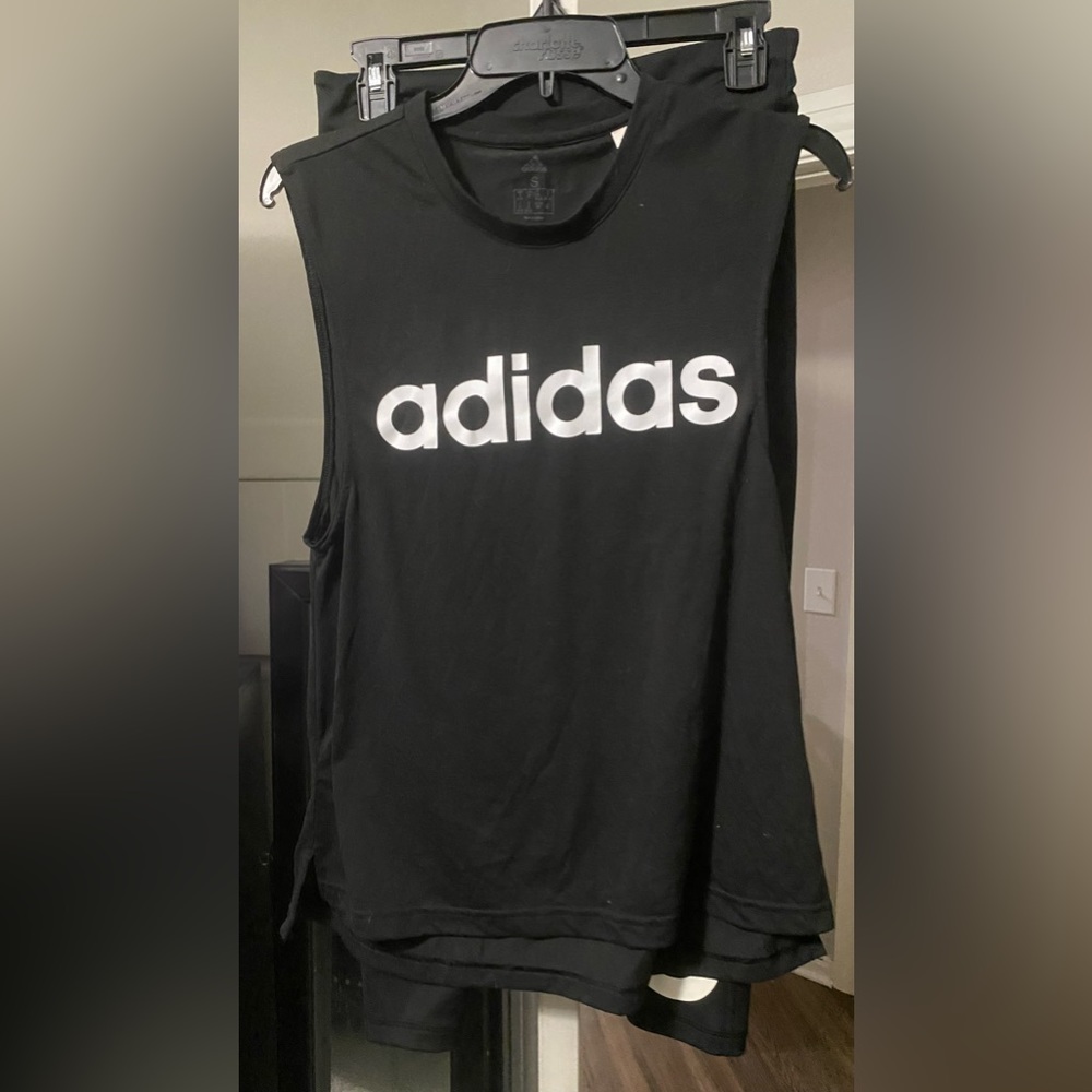 Sleeveless adidas shirt